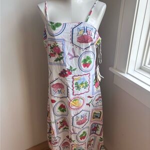 NWT Midnight Sky Floral Strapless Maxi Dress